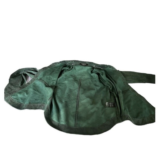 Scotch & Soda Women’s Smart Tarte Reptile print Green Goat Suede jacket Small - Picture 14 of 15